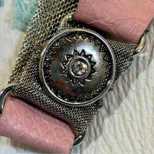 Pink Sparkle Silver Mesh Barbie Belt Size 34