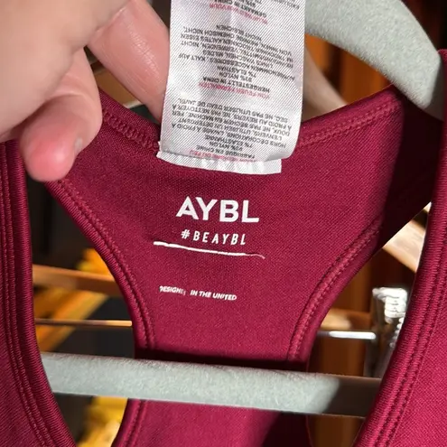 AYBL Balance V2 Seamless Sports Bra Maroon Size Small