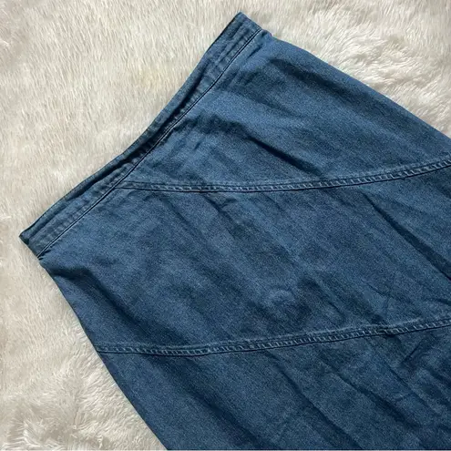 Vintage Y2K Carolina Blues by Carolina Colors Denim Maxi Skirt Size L RN 37080 Blue Size L