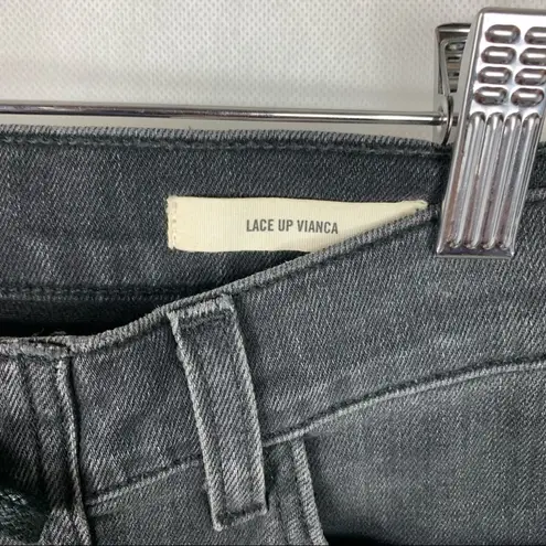 Nili Lotan Lace up cropped Vianca flare jeans Size 27