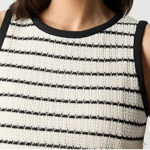J.Crew Striped crochet mini dress White