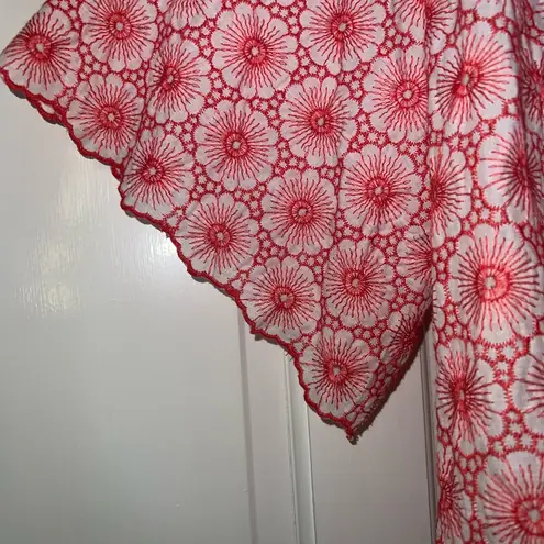 Rafaella -Ella Daisy Embroidered Blouse 2X NWT in Hibiscus