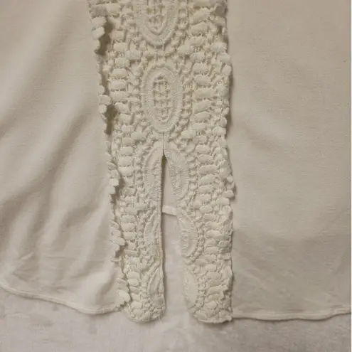 Daniel Rainn Quin Keyhole Crochet Lace Blouse Boho Beachy Coastal Plus Size XXL - Image 6