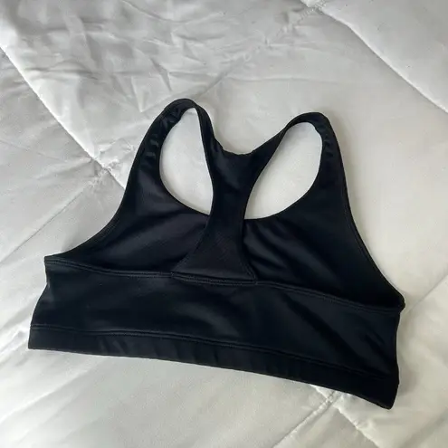 Under Armour  Womens S/XS Scoop-Neck Racerback Fitted Sports Bra Black No Padding