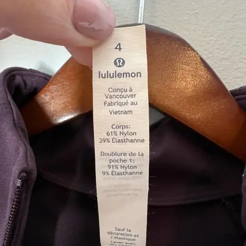 Lululemon  Toasty Tech 1/2 Zip black cherry sweat wicking tech fleece size 4 - Image 12