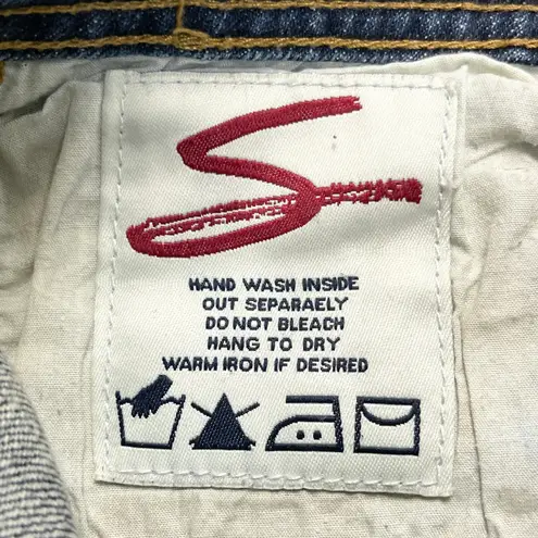 Seven7 Women Flare Jeans Size 25 Low Rise Distressed Boho Festival Y2K Retro