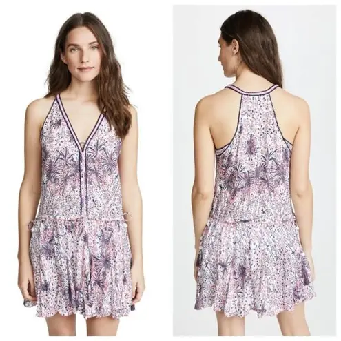 Poupette St Barth Nola Mini Dress Women’s Size Small Boho Tank Slinky Weave White