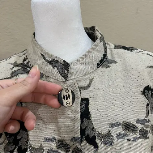 Vtg Alex Kim Western Blazer Jacket Cowgirl Equestrian Bronco Rodeo Size Medium Black