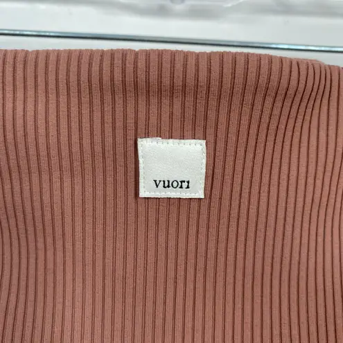 Vuori Women's Rib Studio Legging Marsala Size Extra Large VW428 Athletic