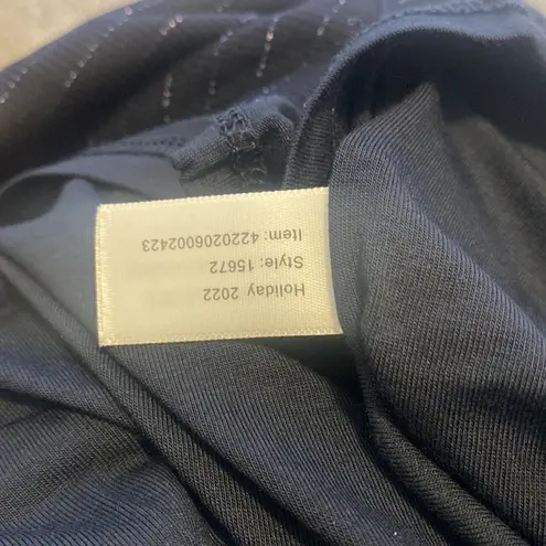 Marine layer  Lexi Rib Turtleneck Midi Dress in Navy Lurex Stripe Woman’s…