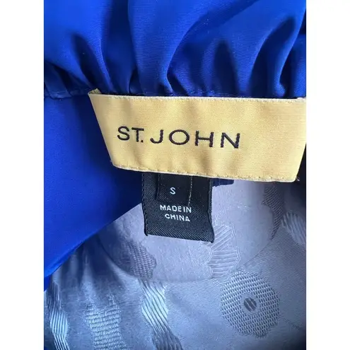 St. John Women's 3/4 Sleeve Ruffle/Scrunch Neck Jacket Small