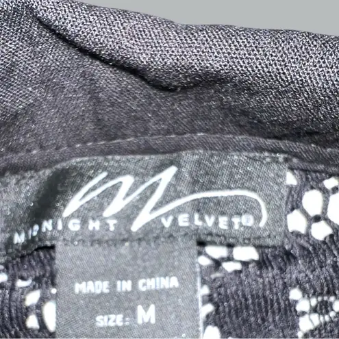 Midnight velvet Black Women's gothic Coat Size M