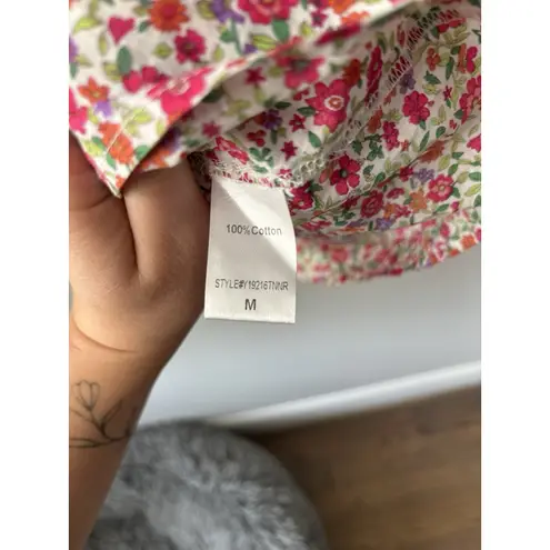 Pomander Place Tuckernuck Kenzo Dress Ditzy Floral Tiered Milkmaid Size Medium