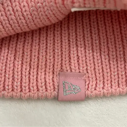 Los Angeles LA Dodgers MLB Baseball New Era Cuffless Women’s Knit Beanie Hat Cap Pink