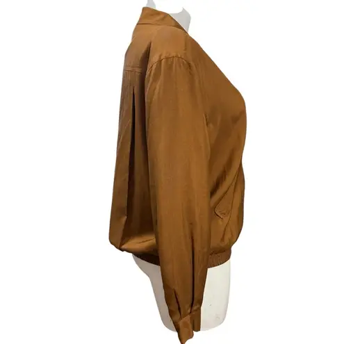 Vintage Melrose Silk Studio Brown Jacket Size L Size L