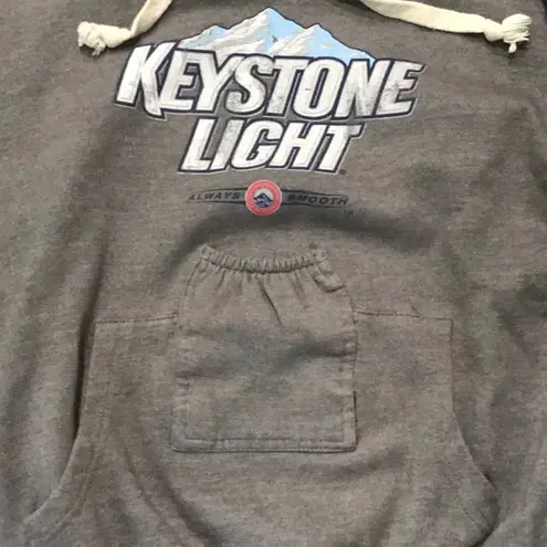The Comfy Keystone Beer Hooded Sweatshirt Pocket to hold your beer. Fun and