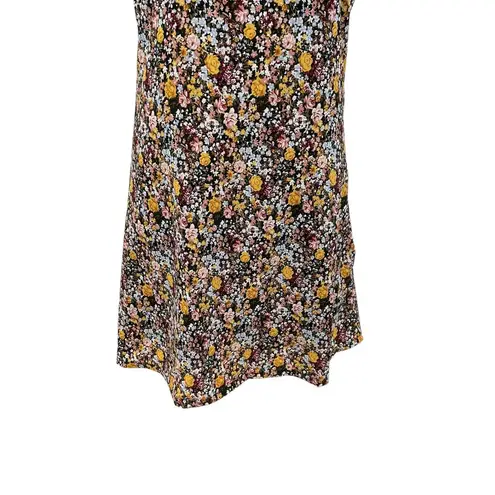 Roolee Floral Print Oversized Collar Neckline Short Sleeve Dress Size Small