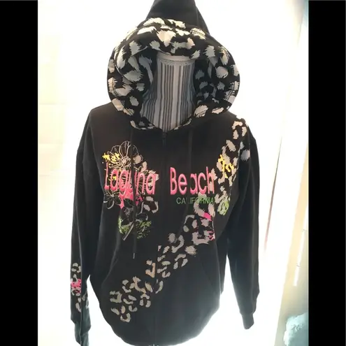 Rag wear California Hooded Black Sweat Jacket Size undefined