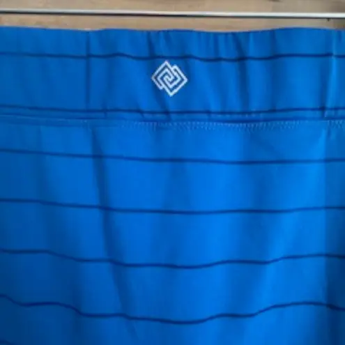Zelos Cobalt Blue Striped Lined Athletic Skirt Size M