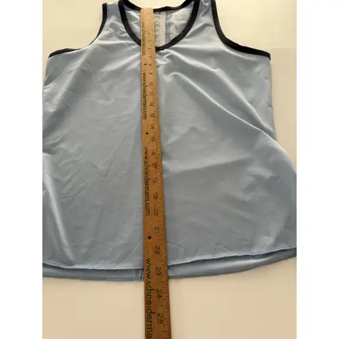 Lucky In Love Shirt Womens L Blue Athletic Racerback Tennis Golf Pickleball Size L