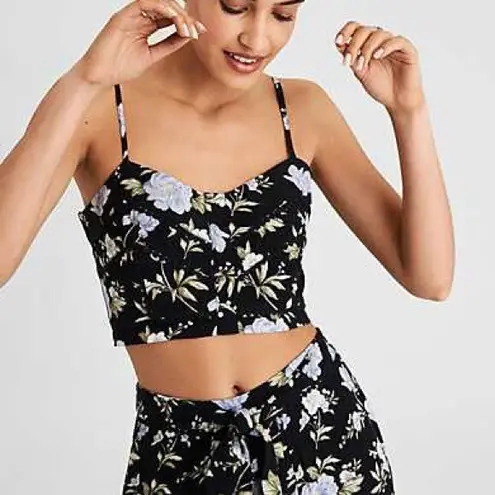 American Eagle  Two Piece Floral Pant Set