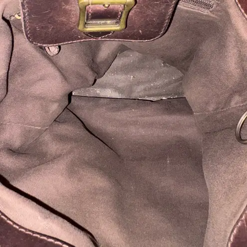 Pendleton Vintage Wool & Leather Crossbody – Southwestern Red Geometric