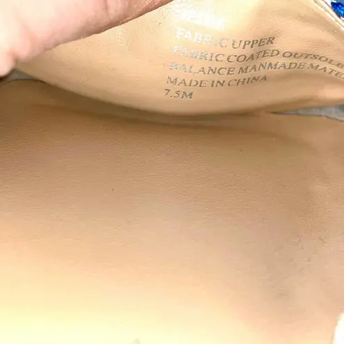 Kaari Blue Women's Espadrille Wedge Platform Sandals Size 7.5 with Ankle Strap