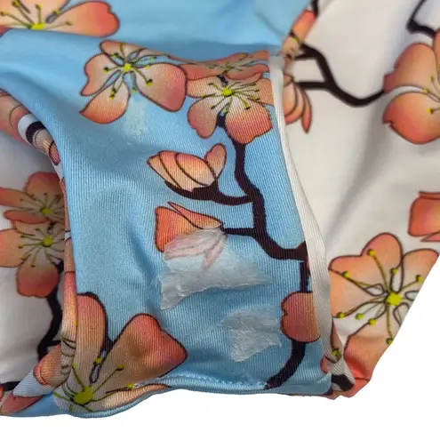 new Submarine ❤︎ Highs + Lows Print Bikini Set ❤︎ Cherry Blossom on Baby Blue Size XS