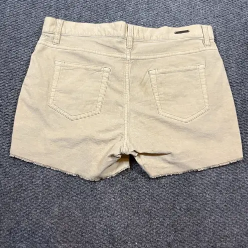 Carve Designs Shorts Womens 8 Tan Corduroy Raw Hem 5-Pocket Casual Summer