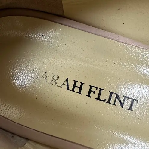 Sarah Flint Blush Tassel Hand Made Italian Loafers Size 37.5 Pink