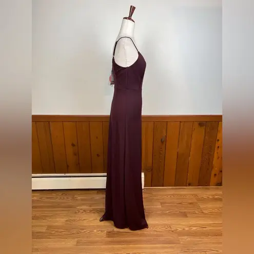 Birdy Grey Elegant New  Cabernet Jay Crepe Gown!