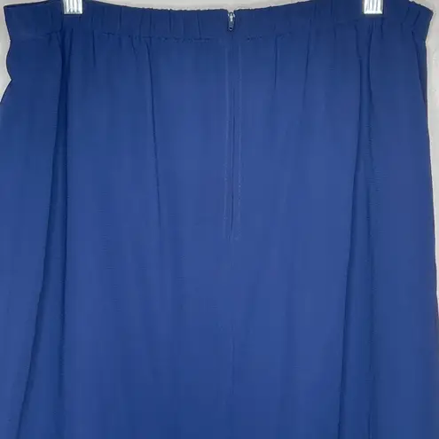 Vintage Blue  Polyester Skirt