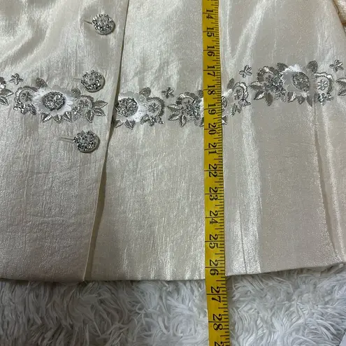 NWT Nipon Boutique Long Sleeve Embroidered Jacket with Skirt Size 20 MSRP $280