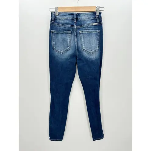 Kancan Signature Kurvy Ultra High Rise Ankle Skinny Denim Jeans Women Size 27 Blue