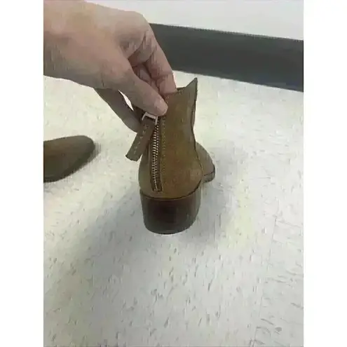 Women's Shoes Dolce Vita Tucker Booties Ankle Boots Dark Saddle Suede Size 7 Brown