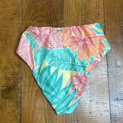 NWOT Kenny Flowers High Waist Bikini Bottoms The Hawaiian Print size XS Green