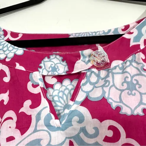 Milly Mer Soleil New York Abstract Flower Tunic Top