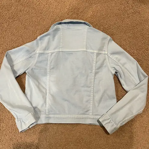 Michael Kors  Women's Sky Blue Denim Tucker Jacket-Light Wash