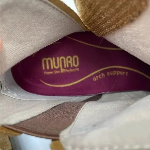 Munro NEW Scout Water Resistant Ruched Ankle Bootie TOBACCO SUEDE