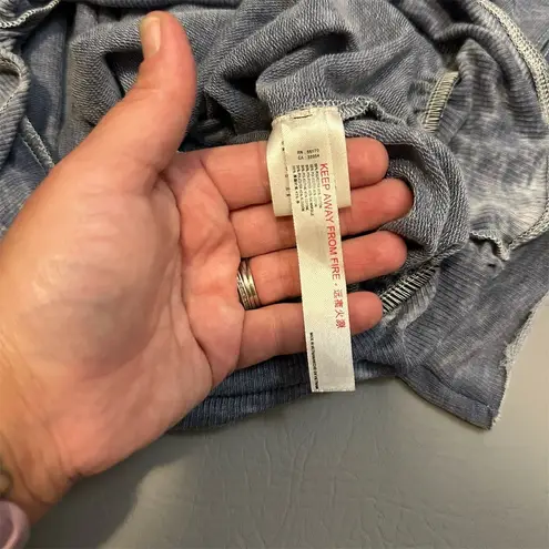 Free People Intimately Women's Gray Short Sleeve Snap Bodysuit Size M Size M