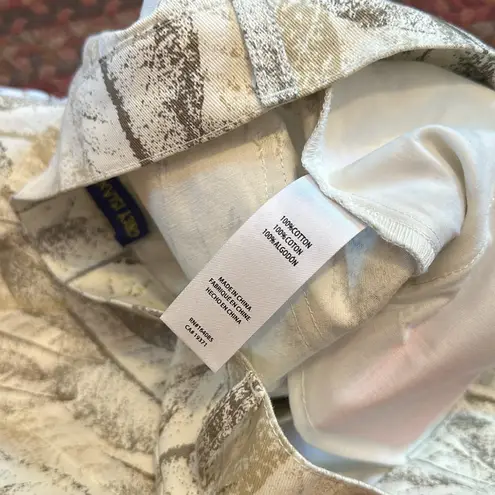 CONEY ISLAND PICNIC LEAF PRINT PAINTER JEANS Brown Size 28