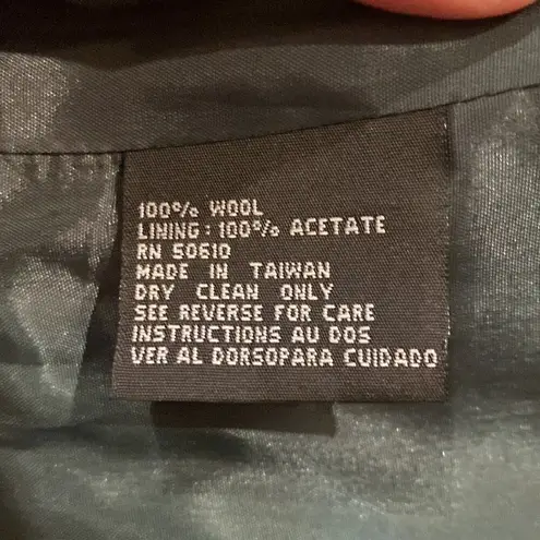 Albert Nippon Green Blazer Jacket Vintage Wool w/ Silver Lion Buttons NWT Sz 10