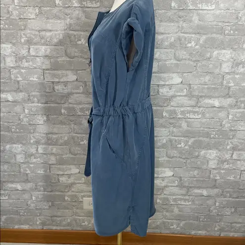 Akris Punto Slate Blue Midi Dress