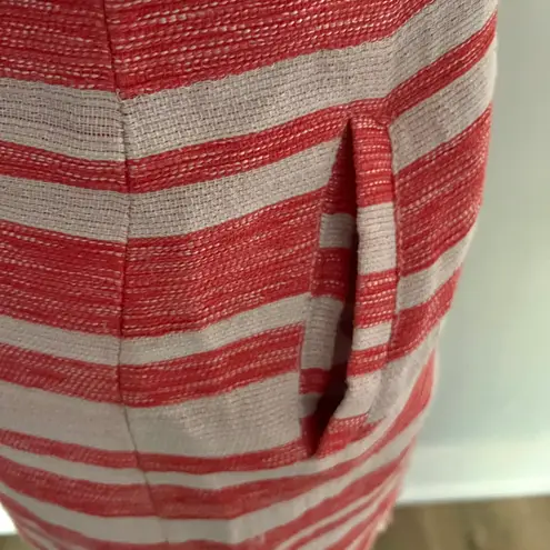 Cupcakes and Cashmere Athena Red White Striped Sleeveless Dress