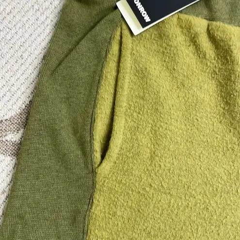 Monrow Fuzzy Fleece Shorts green willow Size L