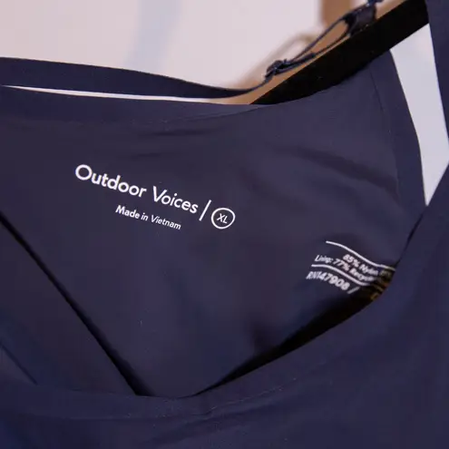 Outdoor Voices Women's The Exercise Racerback Athletic Work Out Mini Dress Blue