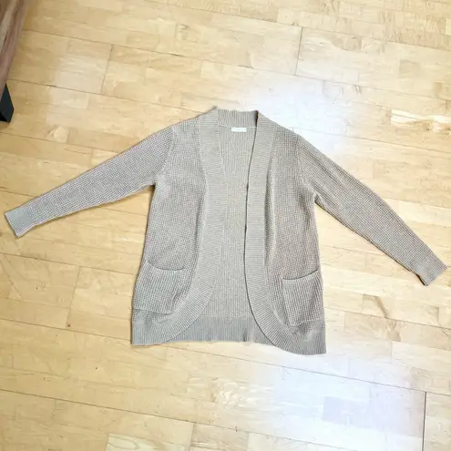 KIRUNDO Cardigan Sweater in Khaki, size medium Tan