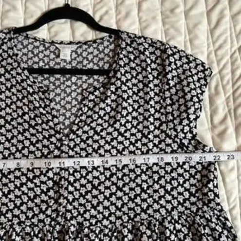 Caslon Short Sleeve Swing Blouse Size Large