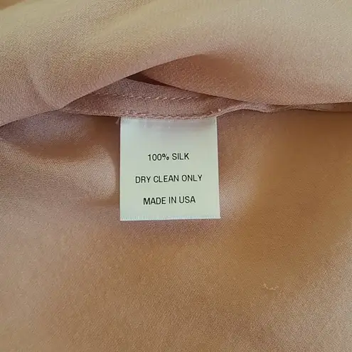 BECKEN 100% SILK FLOWY TOP W/OVERLAY Size L