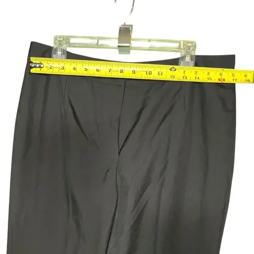 Le Suit Pants Womens 12 Black Lined Straight Leg Dress Work Career Office